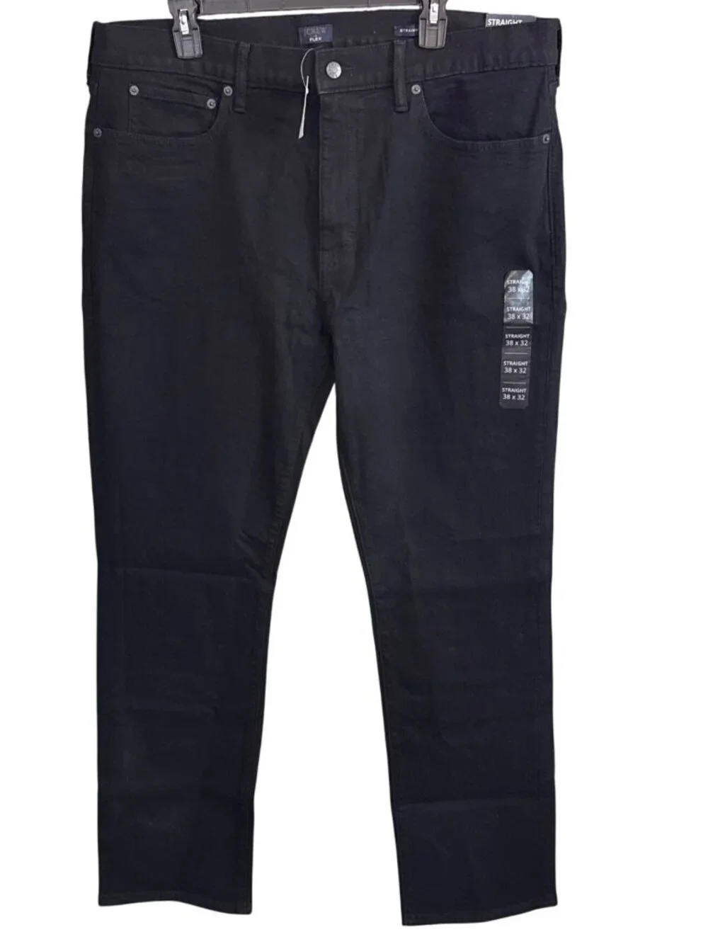 J Crew Mens Straight Fit Signature Flex Jeans~Size 38x32~Dark Shadow NWT L4 13